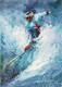 картина масло холст Картина маслом "Горные лыжи. Фристайл", Родригес Хосе, LegacyArt