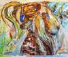 картина масло холст Картина маслом "Лев. Путь самурая", Родригес Хосе, LegacyArt