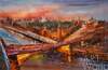 картина масло холст Картина маслом "Москва горит огнями...Вид на Каменный мост и Кремль", Родригес Хосе, LegacyArt