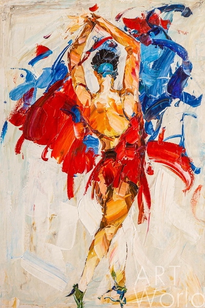 картина масло холст Картина маслом "Огненное танго", Родригес Хосе, LegacyArt