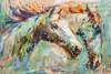 картина масло холст Картина маслом "Портрет белых лошадей", Родригес Хосе, LegacyArt