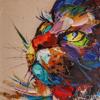 картина масло холст Картина маслом "Портрет кота", Родригес Хосе, LegacyArt
