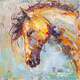 картина масло холст Картина маслом "Портрет лошади", Родригес Хосе, LegacyArt
