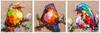 картина масло холст Картина маслом "Птички на удачу N4" Триптих, Родригес Хосе, LegacyArt Артворлд.ру