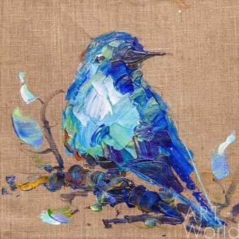 Картина маслом "Синяя птица счастья N4" Артворлд.ру