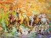 картина масло холст Картина маслом "Табун лошадей", Родригес Хосе, LegacyArt