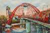 картина масло холст Картина маслом "Вид на Живописный мост и Москву-реку", Родригес Хосе, LegacyArt