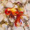 картина масло холст Картина маслом "Золотая рыбка на удачу N2", Родригес Хосе, LegacyArt