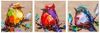 картина масло холст Картина маслом "Птички на удачу N5" Триптих, Родригес Хосе, LegacyArt Артворлд.ру