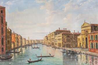Вольная копия картины А. Каналетто "Гранд-канал, Венеция, взгляд с юго-востока" Артворлд.ру