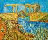 картина масло холст Копия картины Ван Гога "The Langlois Bridge at Arles (Мост л'Англуа в Арле)", копия Анджея Влодарчика, Ван Гог