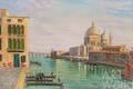 картина масло холст Вольная копия картины Б. Беллотто "Большой канал в Венеции с Санта Мария делла Салюте", Картины в интерьер, LegacyArt