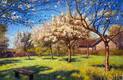 картина масло холст Копия картины "Цветущие яблони", художник Савелий Камский, Камский Савелий, LegacyArt