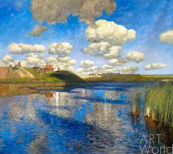 Копия картины "Озеро. Русь", художник Савелий Камский Артворлд.ру