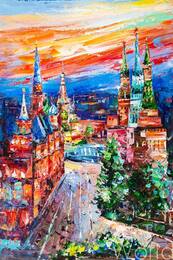 Картина маслом "Москва. В самом сердце столицы" Артворлд.ру