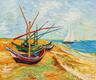 картина масло холст Копия картины Ван Гога "Рыбачьи лодки на берегу в Сен-Марье", художник Анджей Влодарчик, Влодарчик Анджей, LegacyArt