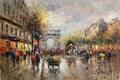 картина масло холст Champs Elysees, Arc de Triomphe (копия Кристины Виверс), Виверс Кристина, LegacyArt