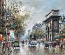 картина масло холст A view of the Porte de Saint Denis, Бланшар Антуан