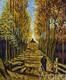 картина масло холст Копия картины Ван Гога "Тополиная аллея осенью, 1884" (копия Анджея Влодарчика), Влодарчик Анджей, LegacyArt