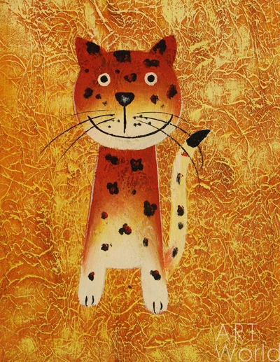 картина масло холст Оранжевая кошка, Картины в интерьер, LegacyArt Артворлд.ру