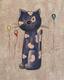 картина масло холст Лиловый кот, Картины в интерьер, LegacyArt