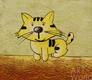 картина масло холст Желтая кошка, Картины в интерьер, LegacyArt