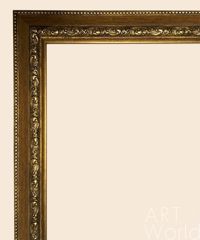 картина масло холст Багет коричневый с золотым,  Артворлд.ру