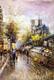картина масло холст "Booksellers Notre Dame  (вольная копия К. Виверс картины Антуана Бланшара) ", Виверс Кристина, LegacyArt