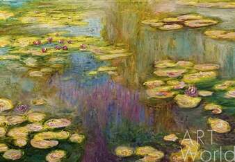 "Водяные лилии", N14, копия С.Камского картины Клода Моне Артворлд.ру