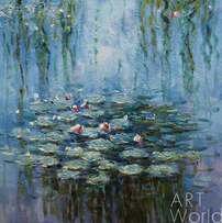 "Водяные лилии", N2, вольная копия С.Камского картины Клода Моне Артворлд.ру