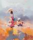 картина масло холст Пейзаж маслом "Дети на морском берегу. N5", Камский Савелий, LegacyArt