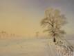 картина масло холст Зимний пейзаж маслом "Морозное безмолвие №2", Камский Савелий, LegacyArt