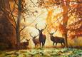картина масло холст Пейзаж маслом "Осенью на оленьей тропе", Камский Савелий, LegacyArt
