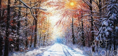 картина масло холст Картина маслом "Зима" (серия "Времена года"), Камский Савелий, LegacyArt