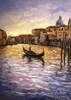 картина масло холст Пейзаж маслом "Венеция. Синий вечер", Камский Савелий, LegacyArt