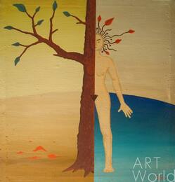 Картина маслом "Женщина-дерево", 1995г., художник Сергей Рябченков Артворлд.ру
