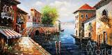 картина масло холст Пейзаж маслом "Венецианское настроение N1", Картины в интерьер, LegacyArt
