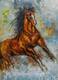 картина масло холст Картина маслом "Конь на морском берегу ", Картины в интерьер, LegacyArt