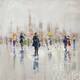 картина масло холст Картина маслом Daniel Wenger "Город. Дождь", Венгер Даниэль
