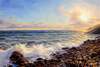 картина масло холст Морской пейзаж «Прибрежные волны. Закат», Лагно Дарья, LegacyArt