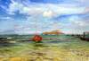 картина масло холст Морской пейзаж с лодкой "На райских островах», Лагно Дарья, LegacyArt