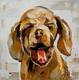 картина масло холст Картина маслом "Собака: Я счастлив! N2", Родригес Хосе, LegacyArt