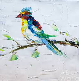 Картина маслом "Все дело в красоте N2", серия "Птицы" Артворлд.ру