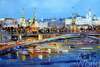 картина масло холст Городской пейзаж "Вид на Кремль через Большой Каменный мост N2", Родригес Хосе, LegacyArt