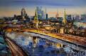 картина масло холст Пейзаж маслом "Вид на Кремль через Москва-реку ", Родригес Хосе, LegacyArt