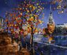 картина масло холст Пейзаж маслом "Вид на Спасскую башню Кремля", Родригес Хосе, LegacyArt
