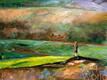 картина масло холст Средиземноморский пейзаж  "Одинокий страж тосканских полей", Родригес Хосе, LegacyArt