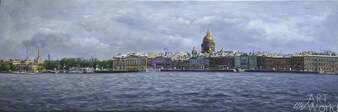 Городской пейзаж "Санкт-Петербург. Вид на Исаакиевский собор" Артворлд.ру