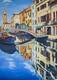картина масло холст Картина маслом "Венецианский пейзаж. Каналы и лодки N2", Ромм Александр, LegacyArt