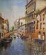 картина масло холст Пейзаж маслом "Венецианский мост", Ромм Александр, LegacyArt